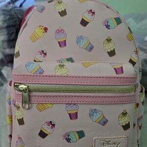 Loungefly Pink Cupcake Print Mini Backpack